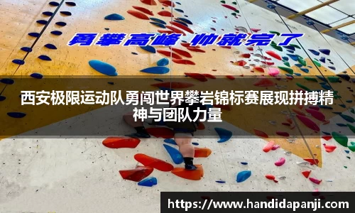 西安极限运动队勇闯世界攀岩锦标赛展现拼搏精神与团队力量